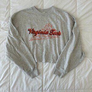 Victoria's Secret Pink Virginia Tech Cropped Sweatshirt - Size S